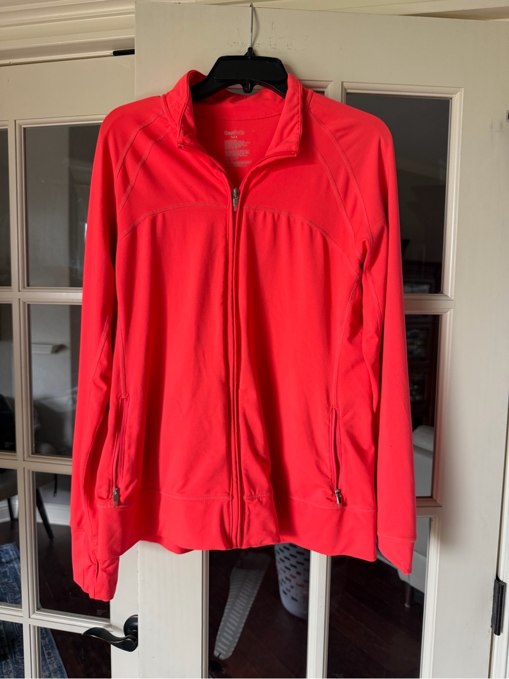Women’s Sz L GapBody Active Neon Full Zip Jacket
